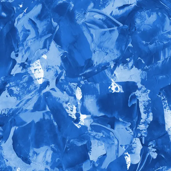 Fond Abstrait Acrylique Bleu — Photo