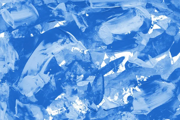 Blauwe Acryl Abstracte Patroon Achtergrond — Stockfoto