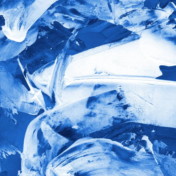 Fond Abstrait Acrylique Bleu — Photo