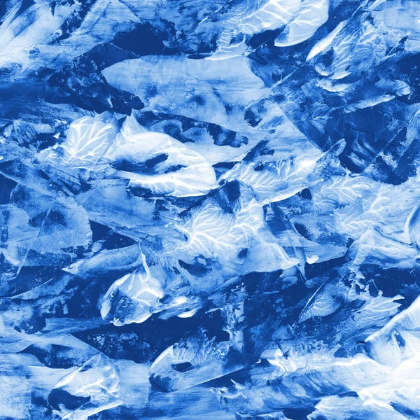 Fond Abstrait Acrylique Bleu — Photo