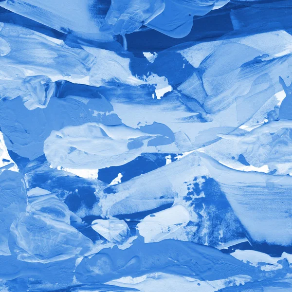 Fond Abstrait Acrylique Bleu — Photo