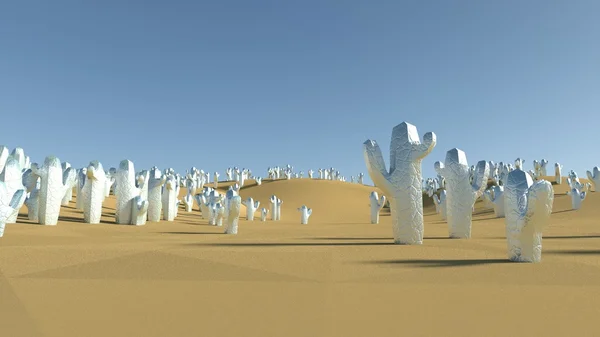 Renderizado cactus 3D —  Fotos de Stock