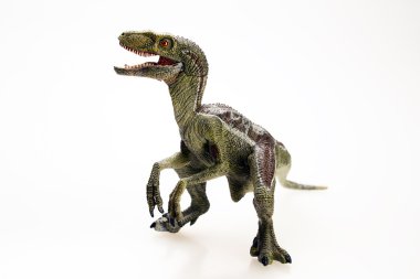 Beyaz arka planda izole edilmiş dinozor