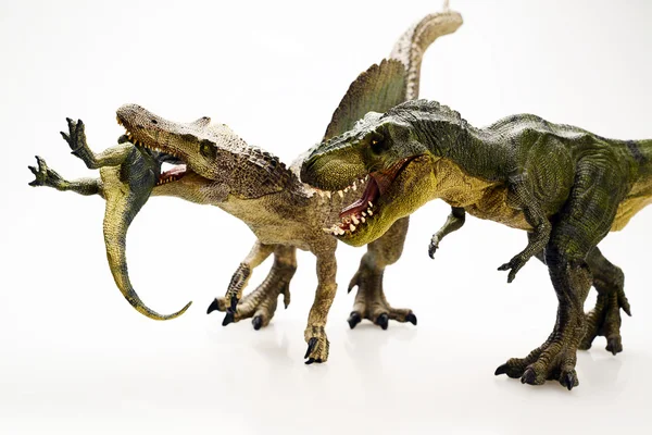 Beyaz arka planda izole edilmiş dinozor