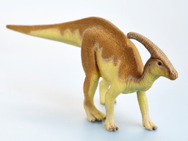 Beyaz arka planda izole dinozor