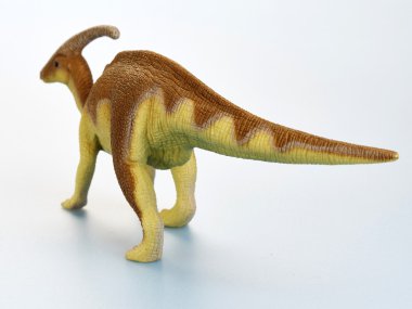 Beyaz arka planda izole dinozor