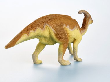 Beyaz arka planda izole dinozor