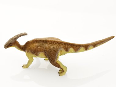 Beyaz arka planda izole dinozor