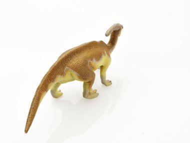 Beyaz arka planda izole dinozor