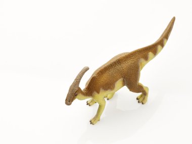 Beyaz arka planda izole dinozor
