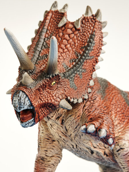 Изолированный динозавр на белом фоне
