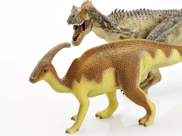 Beyaz arka planda izole dinozor — Stok fotoğraf
