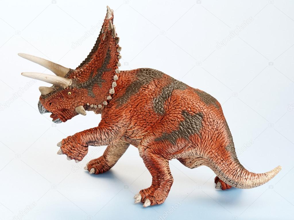 Isolated dinosaur in white background