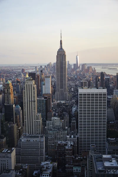 Luchtfoto uitzicht op de skyline van New york stad — Stockfoto