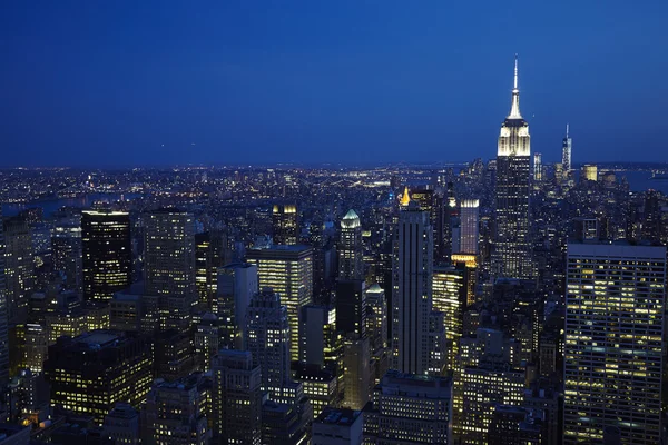 New York City Manhattan aerial view — Stock Photo, Image