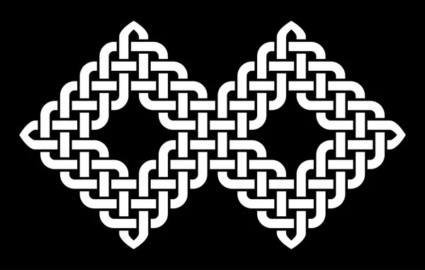Nodo orientale (cinese, coreano o giapponese). Icona del nodo. Forma del nodo. Illustrazione vettoriale . — Vettoriale Stock