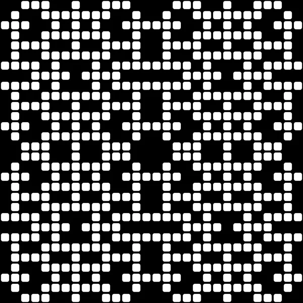 Geometric black and white square seamless pattern, vector illustration — Stock Vector