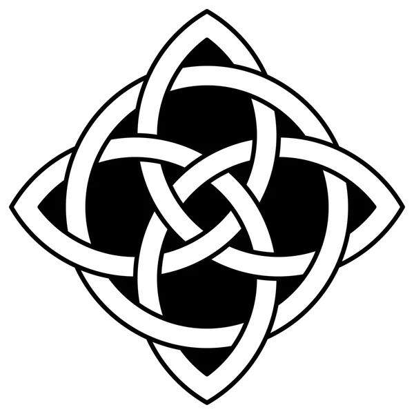 Celtic Quaternary knot — Stock Vector