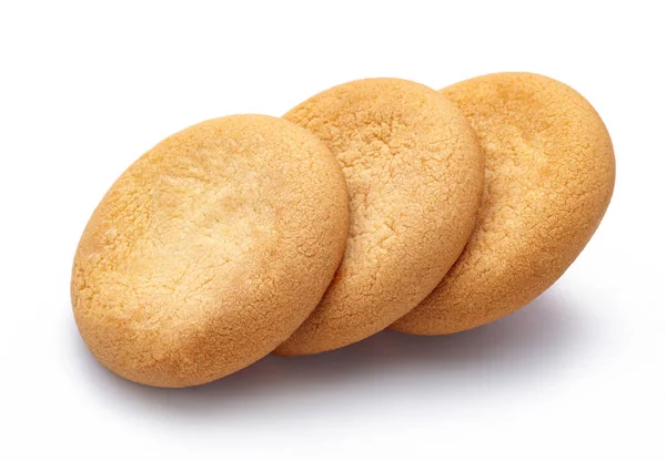 Sladké Cookies Skupině Izolované Bílé Pozadí — Stock fotografie