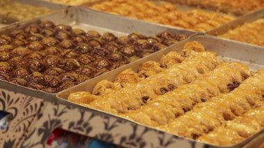 Türklerin çeşitli lezzetleri. İstanbul. Türkiye