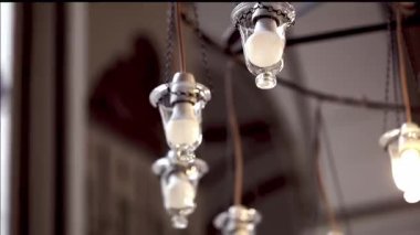 Bursa 'daki Ulucamii Camii' nde bir Chandelliers. Türkiye