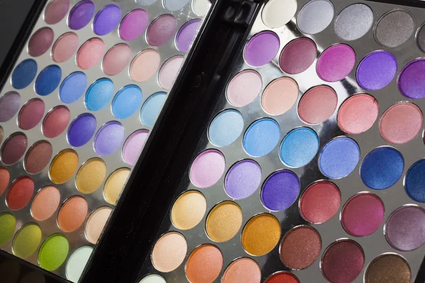 Colourful display of eye make-up — Stock Photo, Image