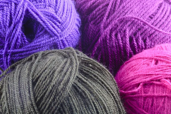 Assorted Colors of Rolled Yarn — Stock Photo, Image