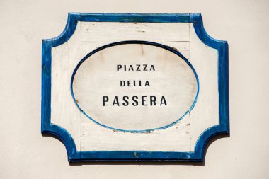 Piazza della passera işareti Floransa