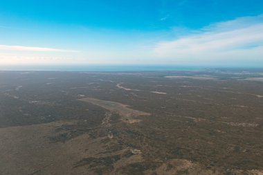 uçak üzerinden Patagonya havadan görünümü