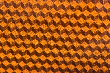 Turuncu 3d küp paneli ayrıntı yansıtan