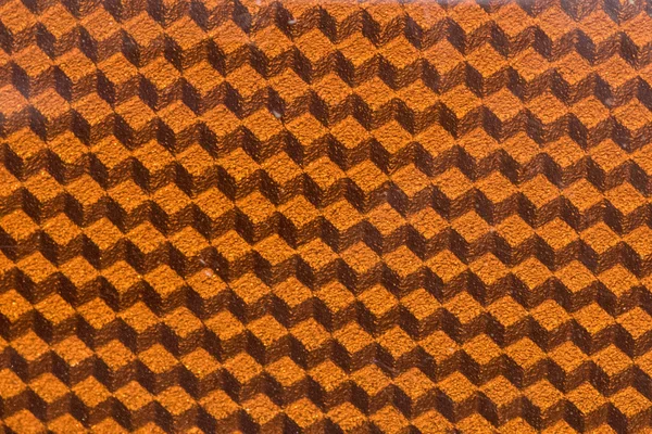 Orange 3d-kub reflekterande panel detalj — Stockfoto