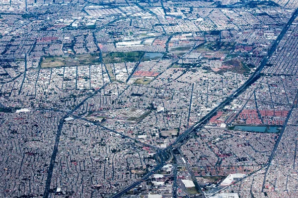 Ciudad de México vista aérea paisaje urbano —  Fotos de Stock