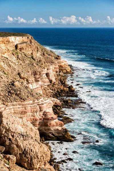 Kalbarri Batavia wybrzeża klifów nad oceanem — Zdjęcie stockowe