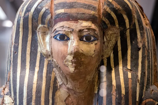 Détail sarcophage égyptien gros plan — Photo