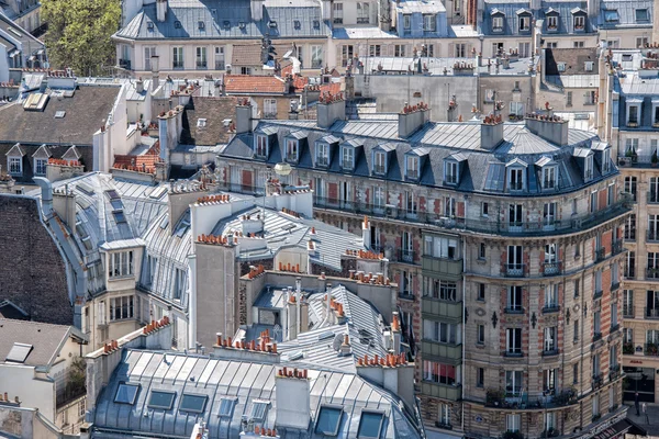巴黎屋顶和建筑城景 — 图库照片