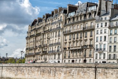 Paris cityscape görünümü Panoraması seine üzerinden