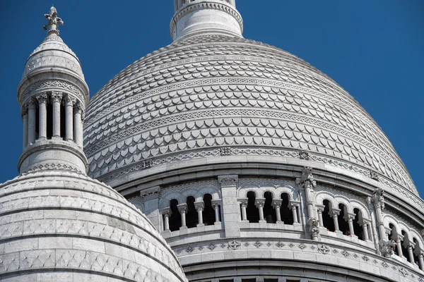 Montmartre Paryż kopuła katedry detal — Zdjęcie stockowe