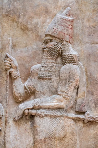 บาบิโลเนียโบราณและ Assyria bas relief — ภาพถ่ายสต็อก