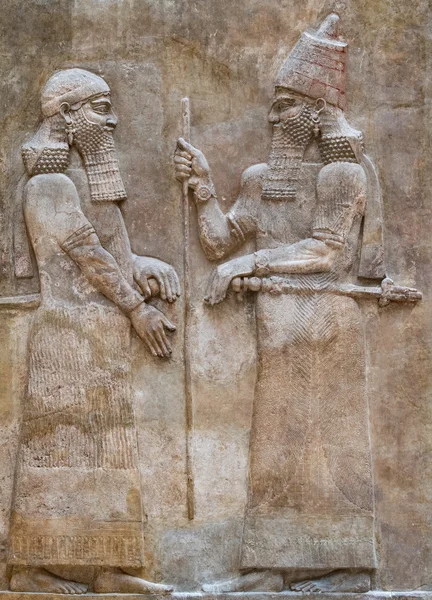 古代のバビロニアそしてアッシリアのレリーフ — ストック写真