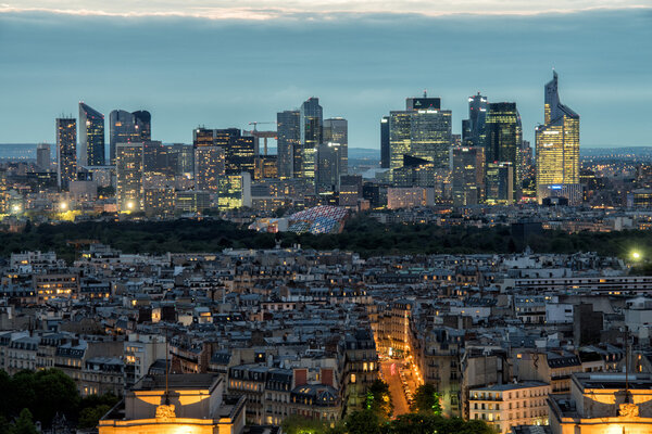 Paris night view cityscape landscape