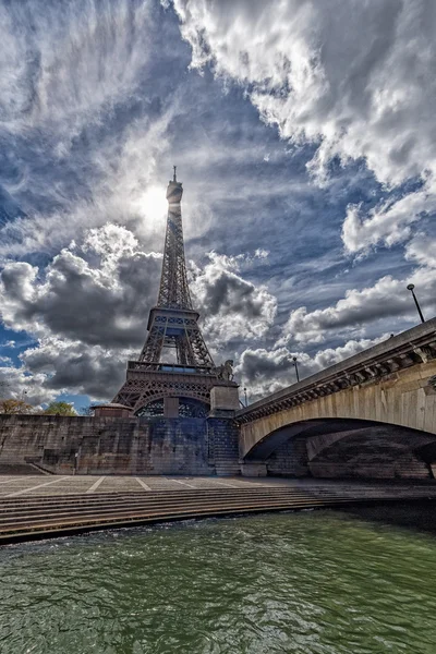 París cielo azul soleado vista aérea — Foto de Stock