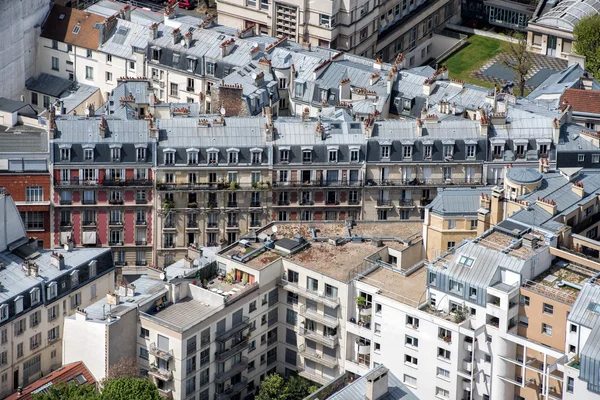 Paříž, budování město pohledu letecké krajiny od montparnasse — Stock fotografie