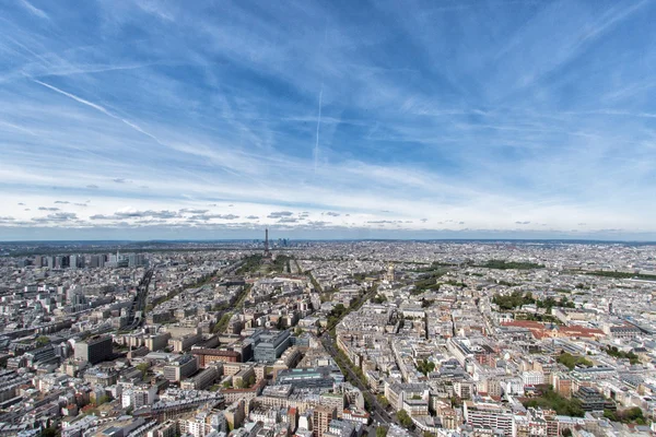 Paryż, budowanie miasta widok aerial krajobraz z wieży — Zdjęcie stockowe