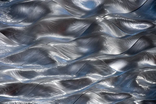 Flytande metall bakgrund textur tak silver tak — Stockfoto