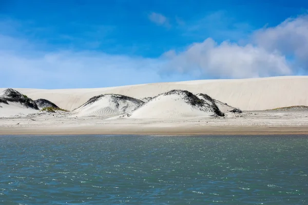 Beach sand dunes in california landscape view — Stock Photo, Image