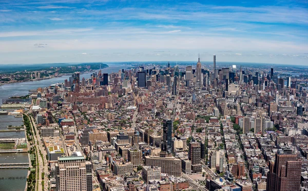 Nueva York vista aérea desde la torre de la libertad — Foto de Stock