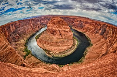 horseshoe bend colorado river view 360 panorama  clipart