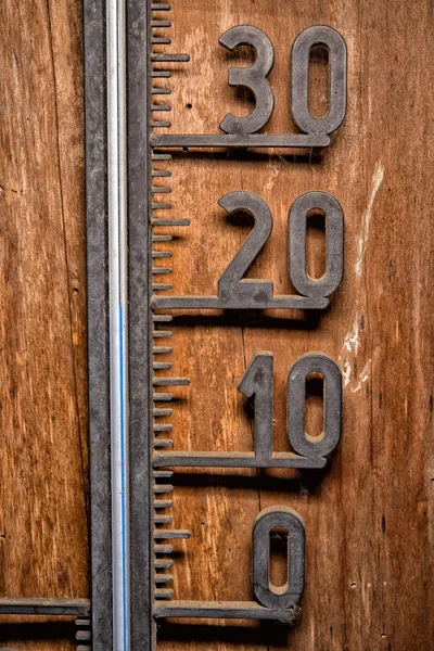 Vintage thermometer celsius 20 graden blauwe niveau — Stockfoto