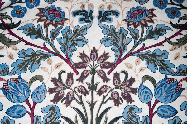 medieval fabric abstract color sign close up