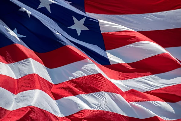 Giant Usa American flag stars and stripes background — Stock Photo, Image